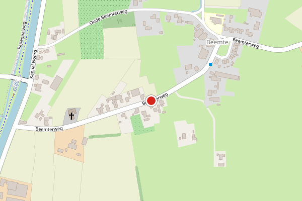 Brandweer-melding op Beemterweg, Beemte Broekland op 28 juni, kaart-overzicht