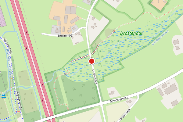 Brandweer-melding op Drostendijk, Beemte Broekland op 28 juni, kaart-overzicht