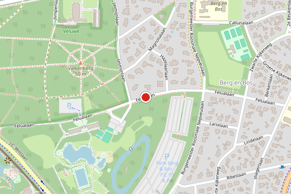 Brandweer-melding op Felualaan, Apeldoorn op 28 juni, kaart-overzicht