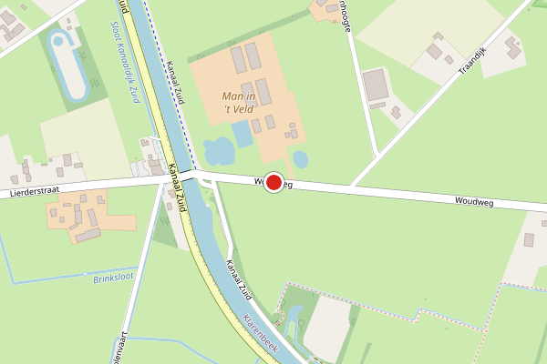 Brandweer-melding op WoudWeg, Klarenbeek op 28 juni, kaart-overzicht