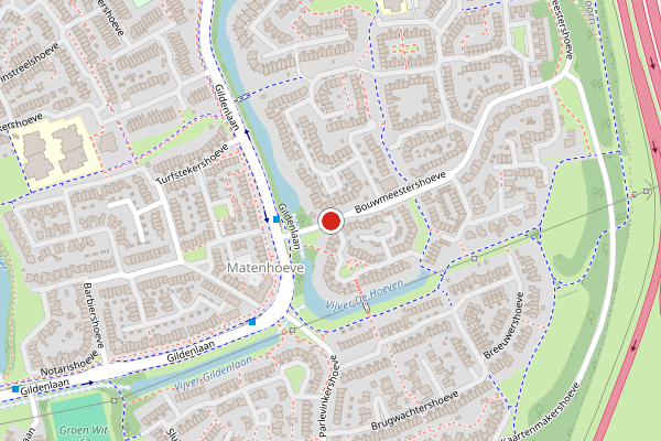 Brandweer-melding op Bouwmeestershoeve, Apeldoorn op 28 juni, kaart-overzicht