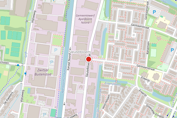 Brandweer-melding op Sleutelbloemstraat, Apeldoorn op 28 juni, kaart-overzicht