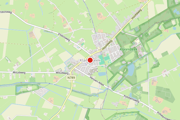 Brandweer-melding op Hooiland Leigraaf, Klarenbeek op 28 juni, kaart-overzicht