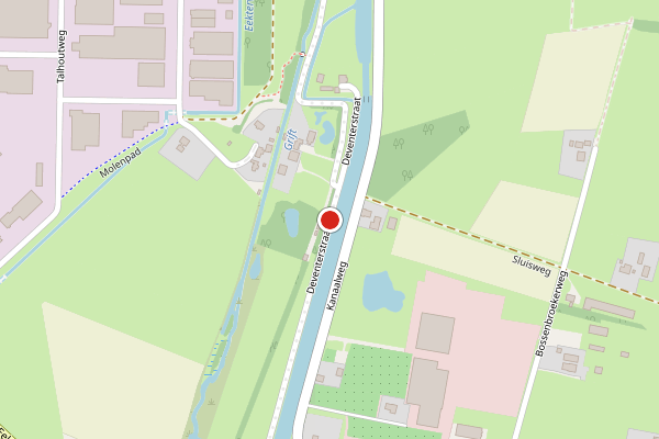 Brandweer-melding op Deventerstraat, Vaassen op 28 juni, kaart-overzicht