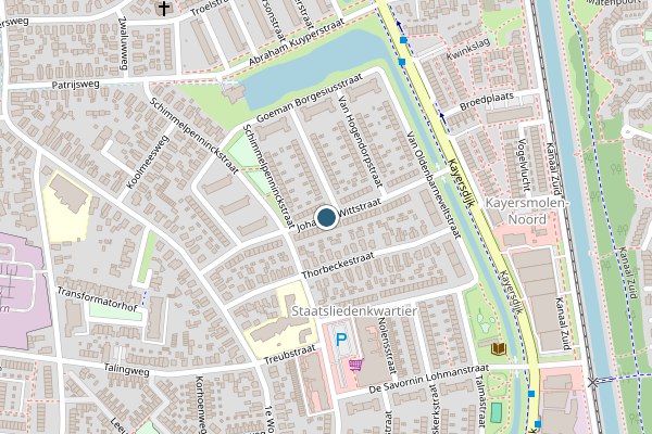 Politie-melding op Johan de Wittstraat, Apeldoorn op 30 juni, kaart-overzicht