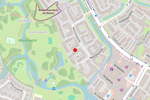 Brandweer-melding op Warenargaarde, Apeldoorn op 1 juli, kaart-overzicht