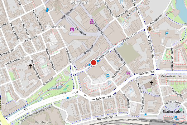 Brandweer-melding op Hofstraat, Apeldoorn op 1 juli, kaart-overzicht