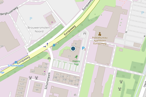 Politie-melding op Schumanpark, Apeldoorn op 3 juli, kaart-overzicht