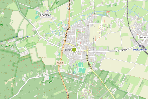 Ambulance-melding op Beekbergen op 4 juli, kaart-overzicht
