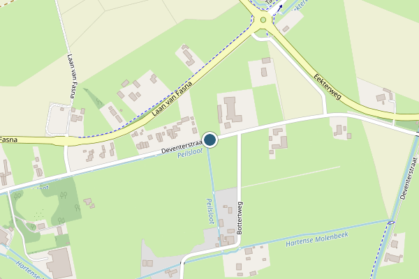 Politie-melding op Deventerstraat, Vaassen op 5 juli, kaart-overzicht