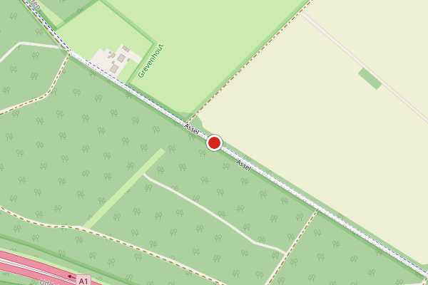 Brandweer-melding op Assel, Hoog Soeren op 8 juli, kaart-overzicht