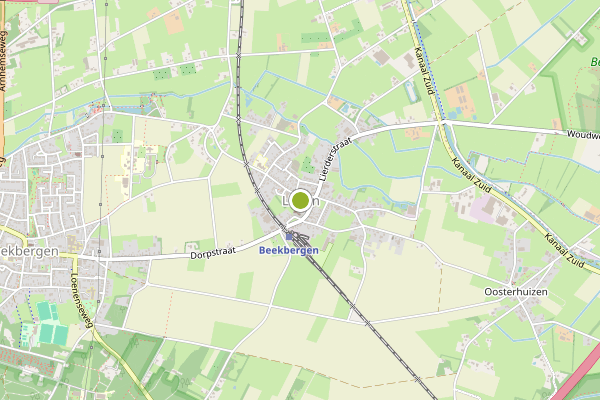 Ambulance-melding op Lieren op 10 juli, kaart-overzicht