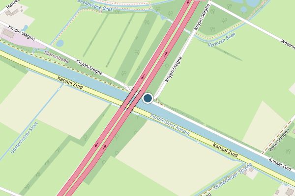 Politie-melding op Kanaal Zuid, Lieren op 10 juli, kaart-overzicht