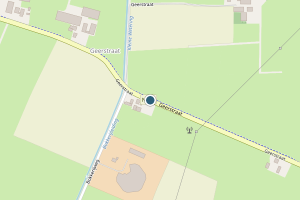 Politie-melding op Geerstraat, Vaassen op 10 juli, kaart-overzicht