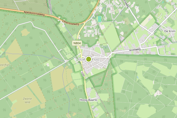 Ambulance-melding op Hoenderloo op 12 juli, kaart-overzicht
