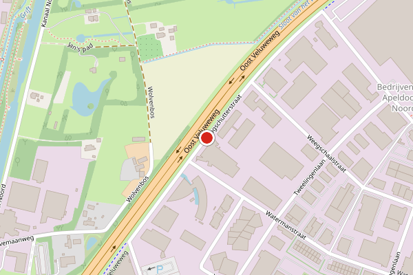 Brandweer-melding op Boogschutterstraat, Apeldoorn op 15 juli, kaart-overzicht