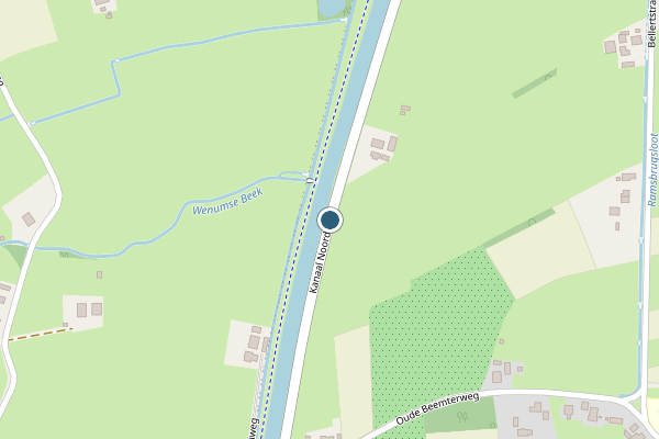 Politie-melding op Kanaal Noord, Beemte Broekland op 16 juli, kaart-overzicht