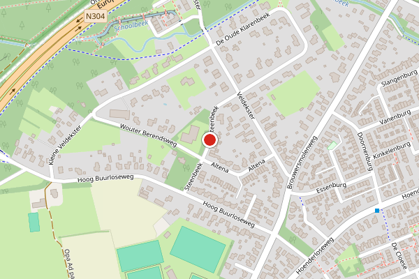 Brandweer-melding op Steenbeek, Ugchelen op 19 juli, kaart-overzicht