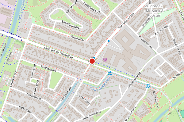 Brandweer-melding op Distelvlinderlaan, Apeldoorn op 22 juli, kaart-overzicht
