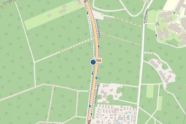 Politie-melding op Arnhemseweg, Beekbergen op 23 juli, kaart-overzicht
