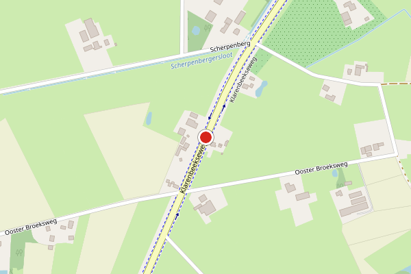 Brandweer-melding op Klarenbeekseweg, Klarenbeek op 24 juli, kaart-overzicht