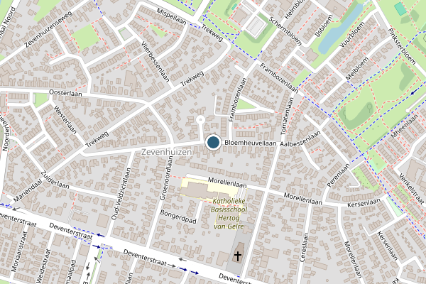 Politie-melding op Bloemheuvellaan, Apeldoorn op 24 juli, kaart-overzicht