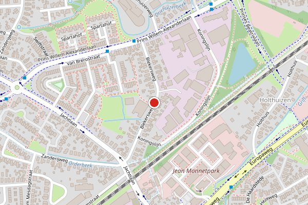 Brandweer-melding op Blekersweg, Apeldoorn op 26 juli, kaart-overzicht