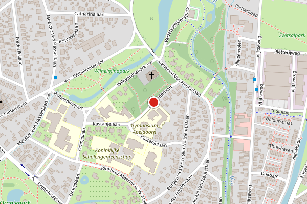 Brandweer-melding op Alexanderlaan, Apeldoorn op 28 juli, kaart-overzicht