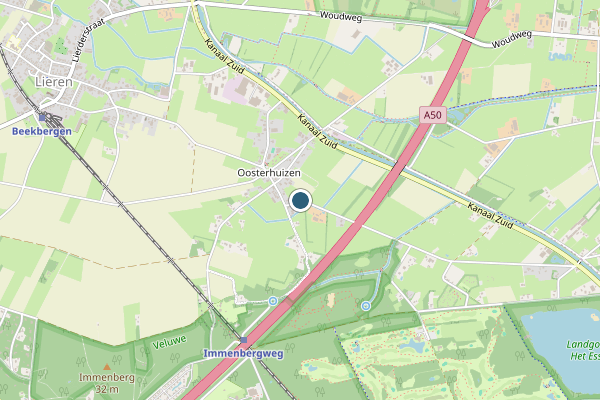 Politie-melding op Lieren op 30 juli, kaart-overzicht