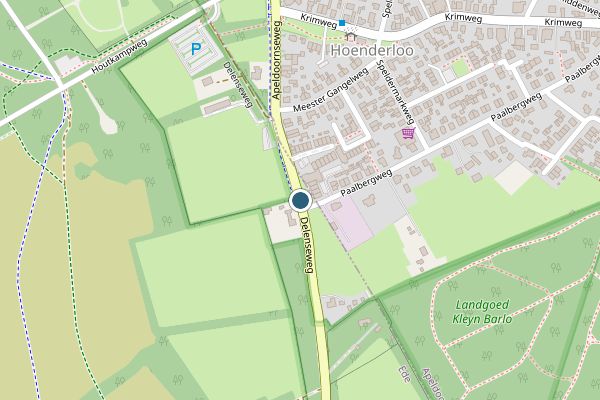Politie-melding op Hoenderloo op 30 juli, kaart-overzicht