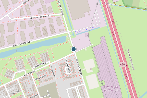 Politie-melding op Laan van Zodiak, Apeldoorn op 31 juli, kaart-overzicht