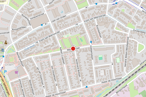 Brandweer-melding op Mauvestraat, Apeldoorn op 31 juli, kaart-overzicht