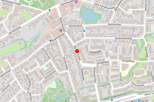 Brandweer-melding op Molecatenlaan, Ugchelen op 1 augustus, kaart-overzicht