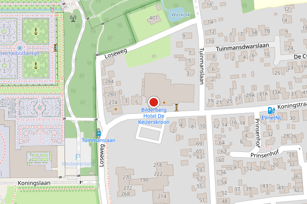 Brandweer-melding op Koningstraat, Apeldoorn op 2 augustus, kaart-overzicht