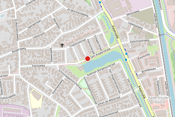 Brandweer-melding op Abraham Kuyperstraat, Apeldoorn op 5 augustus, kaart-overzicht