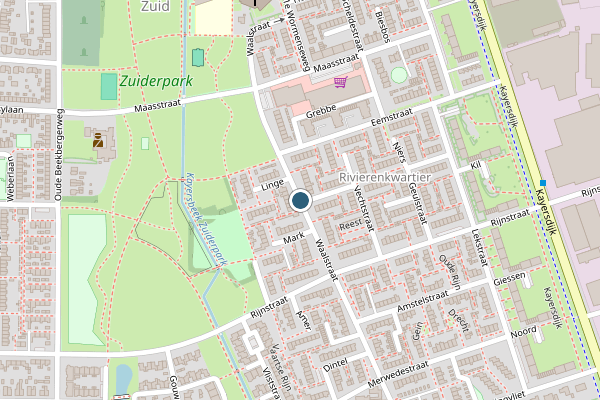 Politie-melding op Waalstraat, Apeldoorn op 5 augustus, kaart-overzicht