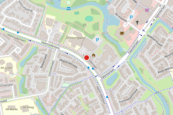 Brandweer-melding op Beatrijsgaarde, Apeldoorn op 6 augustus, kaart-overzicht