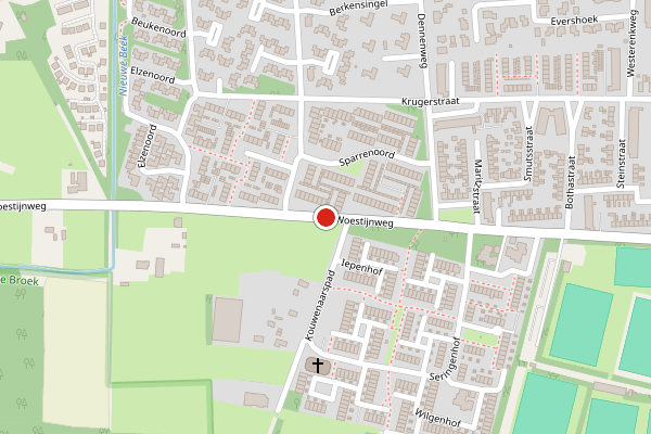 Brandweer-melding op Woestijnweg, Vaassen op 6 augustus, kaart-overzicht
