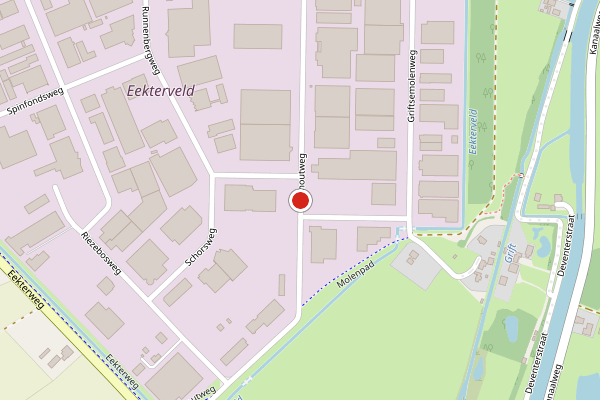 Brandweer-melding op Talhoutweg, Vaassen op 26 mei, kaart-overzicht