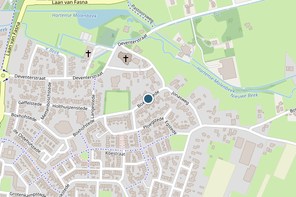 Politie-melding op Boxhofstede, Vaassen op 24 mei, kaart-overzicht
