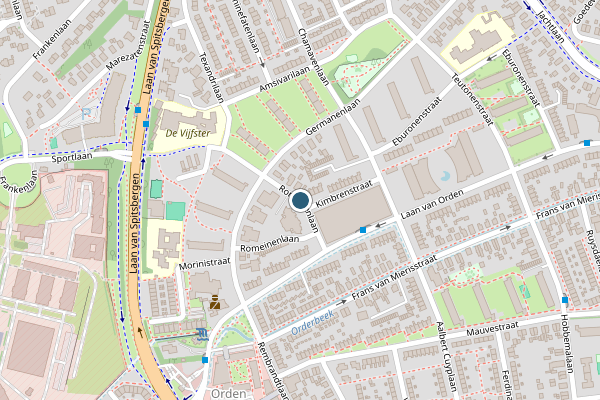 Politie-melding op Romeinenlaan, Apeldoorn op 29 mei, kaart-overzicht