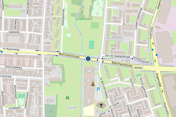 Politie-melding op Marchantstraat, Apeldoorn op 30 mei, kaart-overzicht
