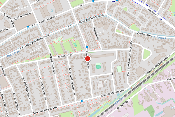 Brandweer-melding op Hobbemalaan, Apeldoorn op 1 juni, kaart-overzicht