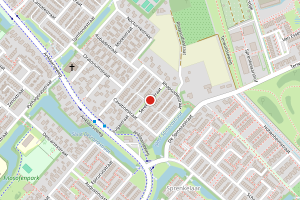 Brandweer-melding op Serenadestraat, Apeldoorn op 1 juni, kaart-overzicht