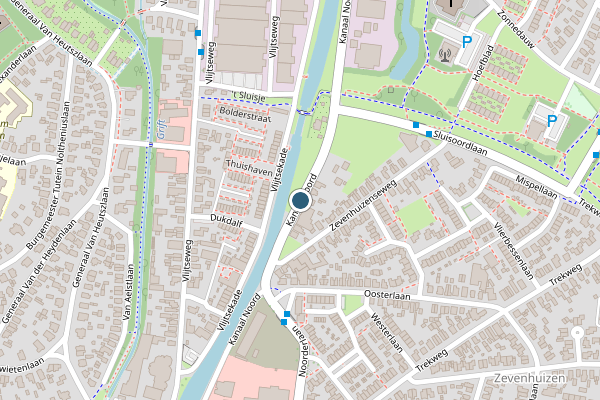 Politie-melding op Kanaal Noord, Apeldoorn op 2 juni, kaart-overzicht