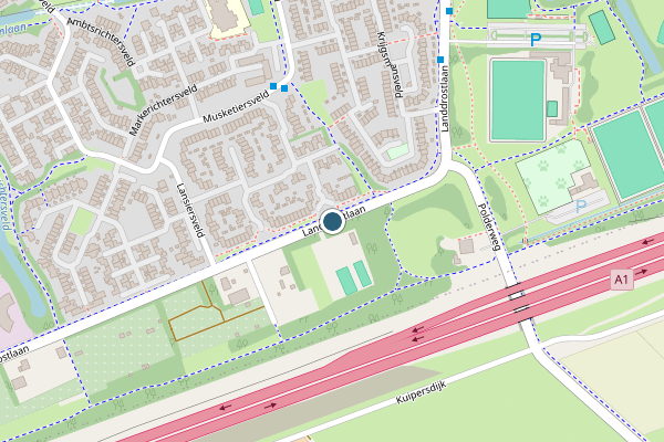 Politie-melding op Landdrostlaan, Apeldoorn op 2 juni, kaart-overzicht