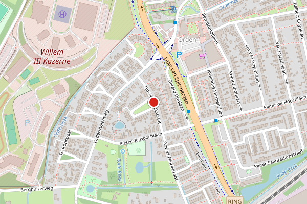 Brandweer-melding op Govert Flinckstraat, Apeldoorn op 2 juni, kaart-overzicht