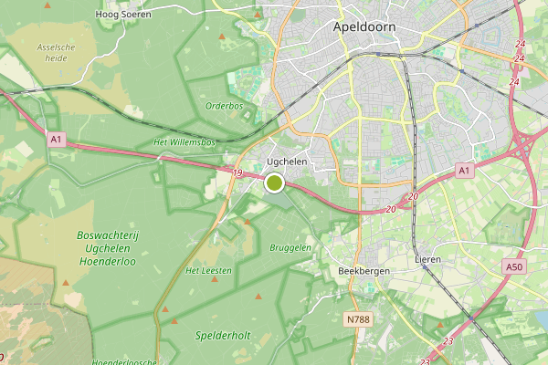Ambulance-melding op Apeldoorn op 5 juni, kaart-overzicht