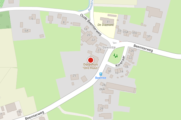 Brandweer-melding op Beemterweg, Beemte Broekland op 8 juni, kaart-overzicht