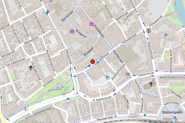 Brandweer-melding op Hofstraat, Apeldoorn op 10 juni, kaart-overzicht